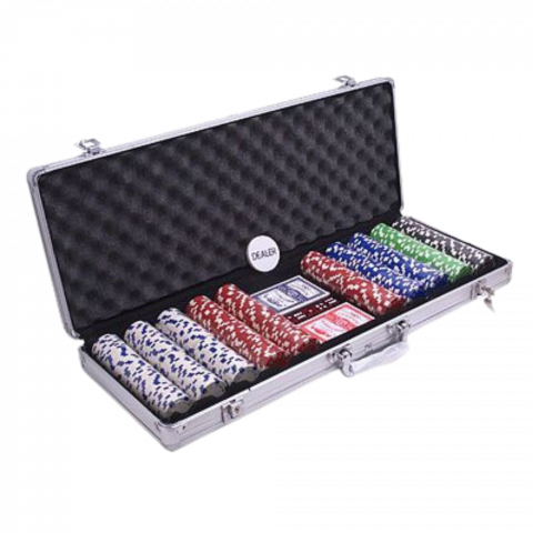 Poker - DICE Pokerszett 500 zseton Alu bőröndel