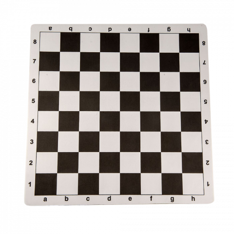 Sakktáblák - Műanyag gyűrhetetlen sakktábla (Mousepad) fekete