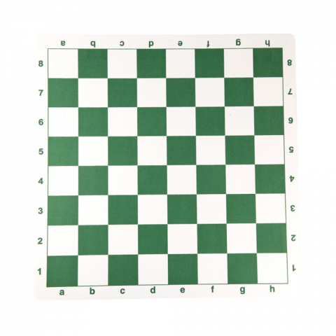 Sakktáblák - Műanyag gyűrhetetlen sakktábla (Mousepad) zöld