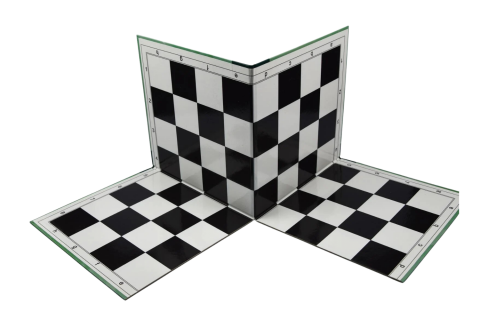 Sakktáblák - 4-behajható karton sakktábla 50 x 50 cm