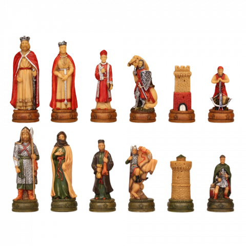 Sakkfigurák - Tematikus kerámia sakkfigurák (Camelot)