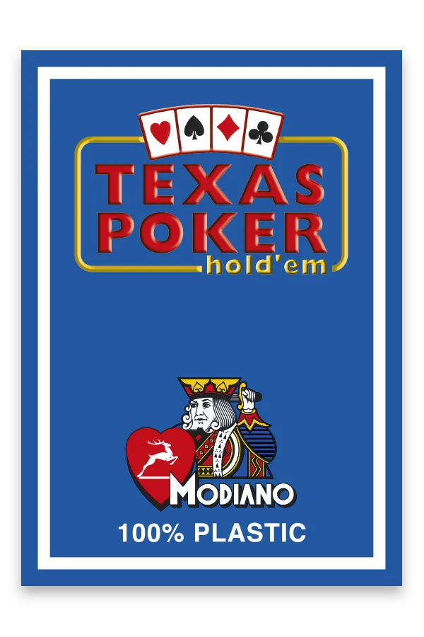 Poker - TEXAS POKER Kártya - 100% PlastiK - Modiano