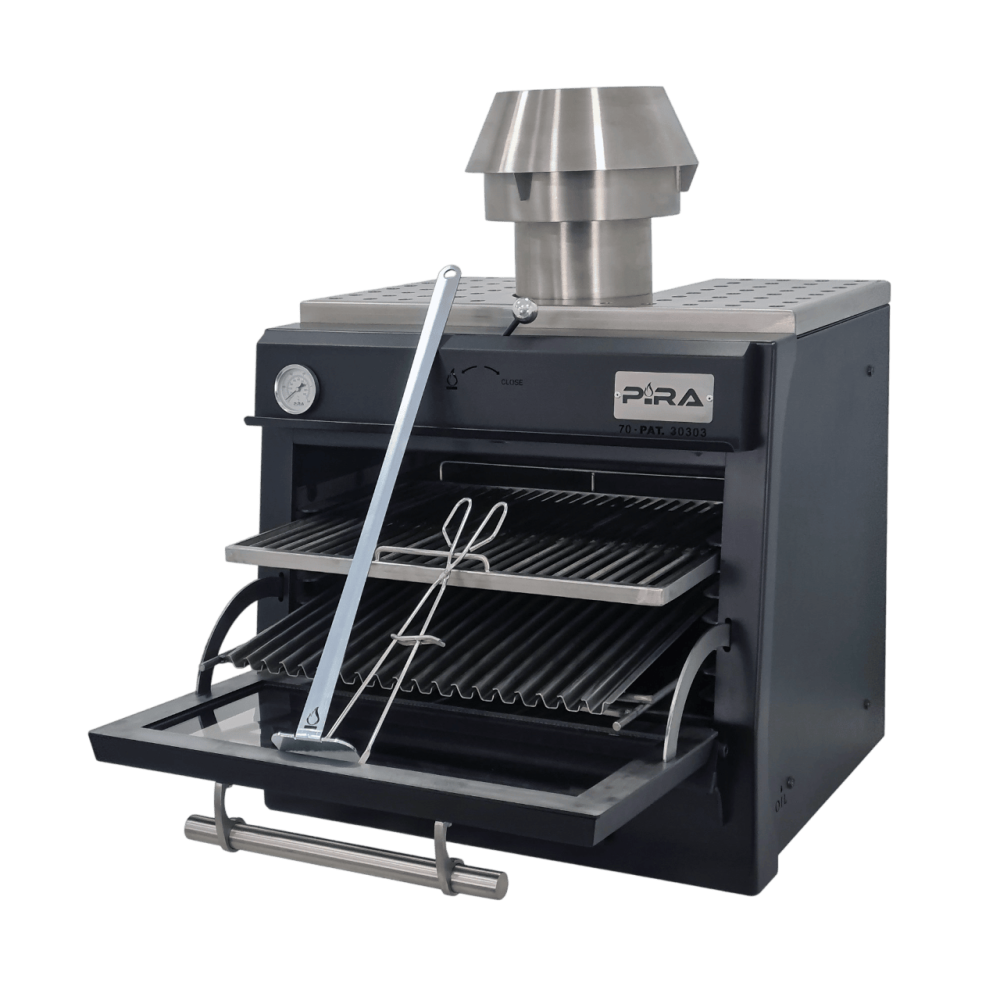 Cuptor profesional pe cărbuni PIRA 70 LUX Black, 60 kg/h [2]