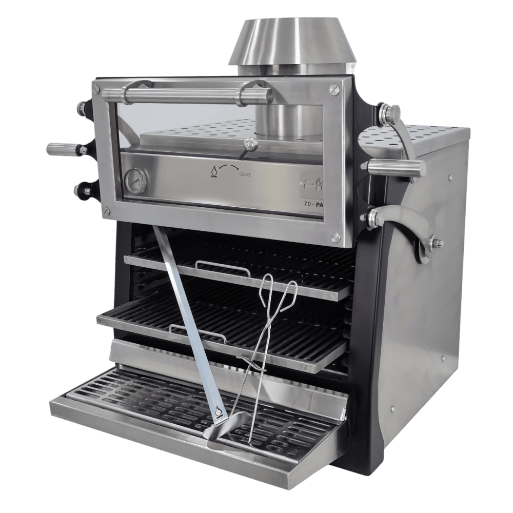 Cuptor profesional pe cărbuni PIRA 70 LUX ED, ușă verticală, 60 kg/h [2]