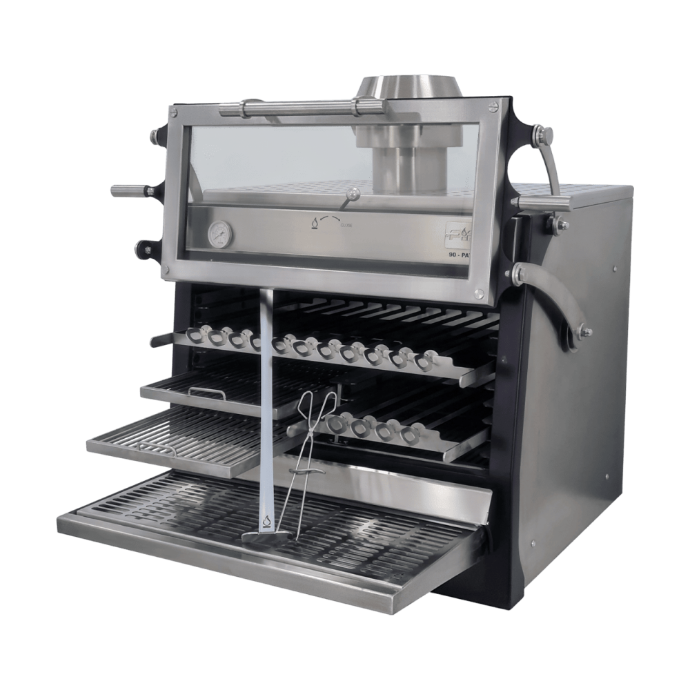 Cuptor profesional pe cărbuni PIRA 90 LUX ED, ușă verticală – 110 kg/h [2]
