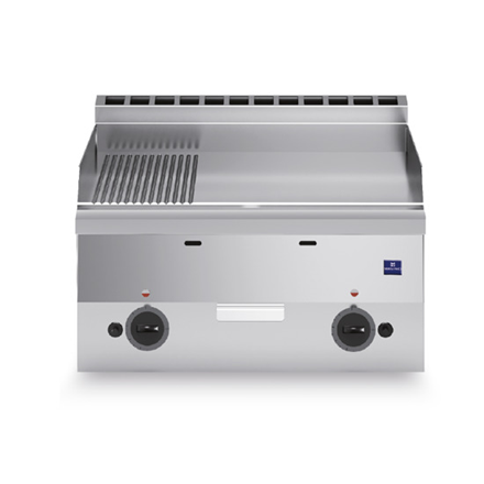Fry Top Gaz, 1/3 striat si 2/3 neted suprafata cromata [1]