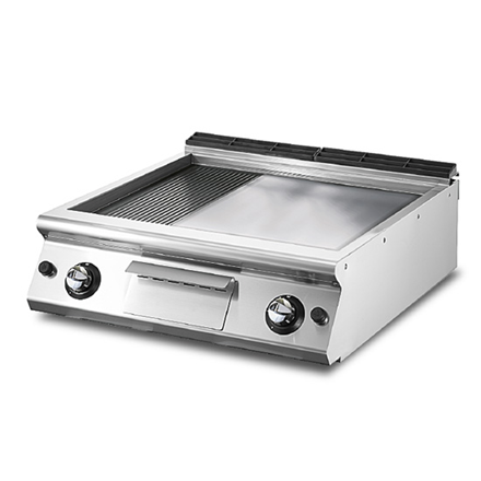 Fry Top Gaz, 1/3 striat si 2/3 neted suprafata cromata [1]