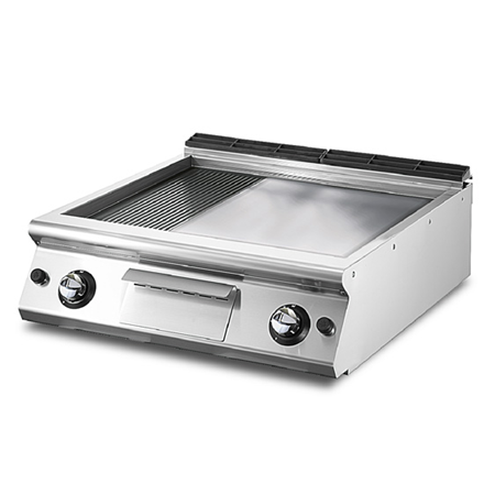 Fry Top Gaz, 1/3 striat si 2/3 neted suprafata cromata [1]