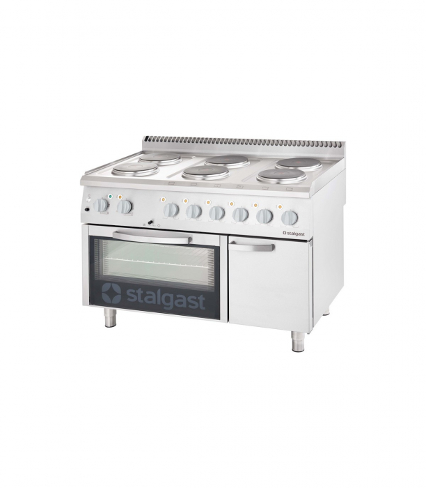 Masina de gatit, electrica, cu 6 plite rotunde, cu cuptor electric convectie [1]
