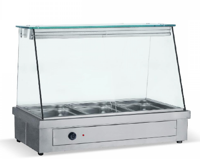 VITRINA CALDA BAIN MARIE 3 GN 1/1 model de banc [1]