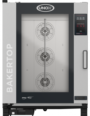 Cuptor electric cu convectie - Cuptor pentru patiserie, capacitate 10 tavi, model MIND.Maps ONE, alimentare 380V, putere 14900W, Unox