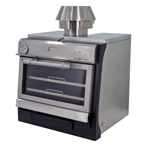 Cuptor pe carbuni - Cuptor profesional pe cărbuni PIRA 70 LUX, 60 kg/h