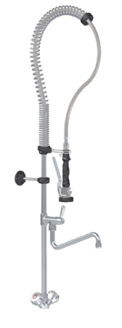 Spalator inox cu 2 cuve - Dus prespalare cu pipa de scurgere si baterie de blat