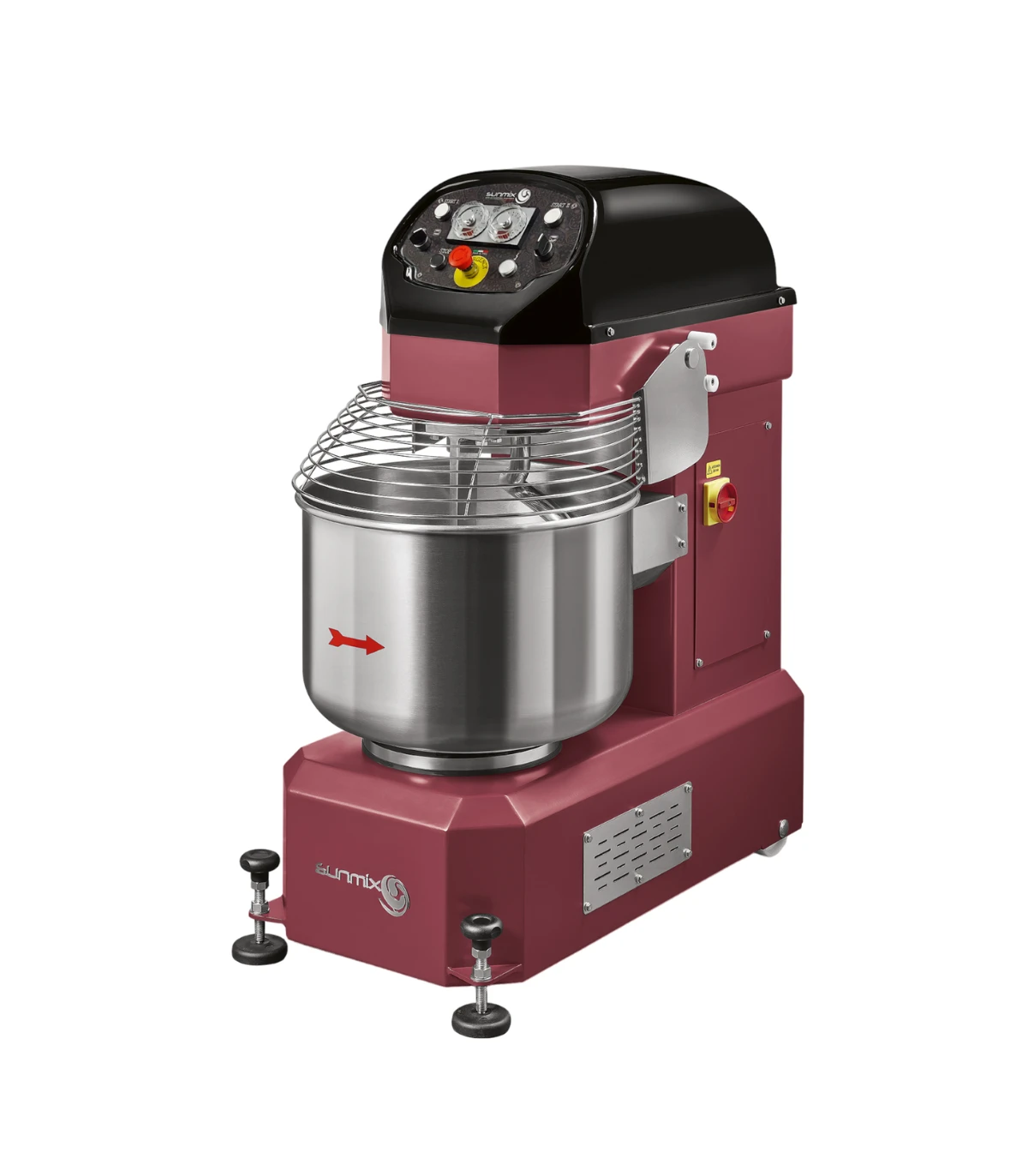 Pizza - Malaxor industrial Sunmix SUN 200 CL 200kg, 2 motoare, 400V | Mixer spirală profesional