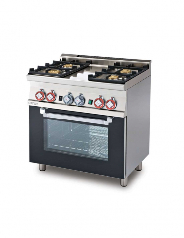 Linie 600 - Masina de gatit cu 4 ochiuri si cuptor