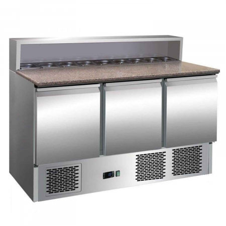 Banc de pizza - Banc refrigerat pentru pizza 3 usi