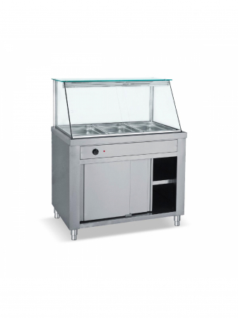 Autoservire - VITRINA CALDA BAIN MARIE 4 GN 1/1