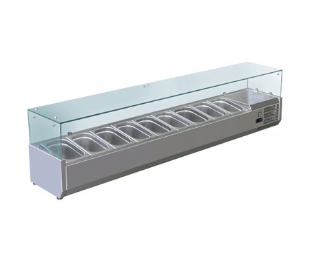 Pizza - Vitrina de ingrediente, capacitate 9 GN1/3