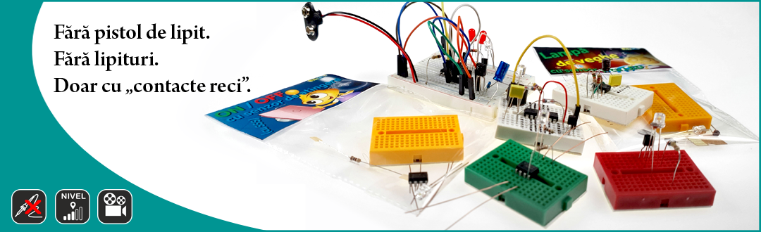 Banner KIT-uri electronice fara lipituri.Fara pistol de lipit!