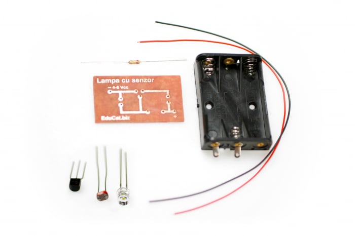 Lampa de veghe cu senzor - FOTOREZISTORUL [4]