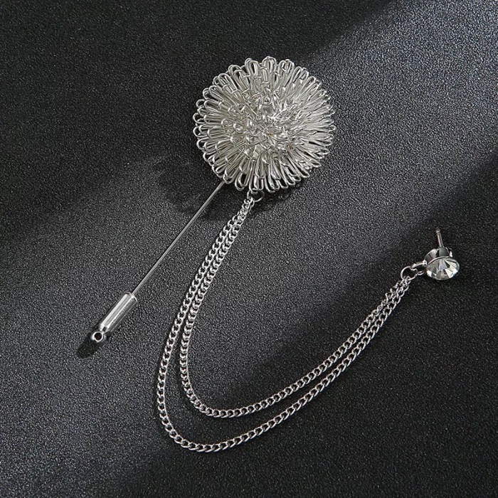 Brosa Sacou Silver Flower [1]
