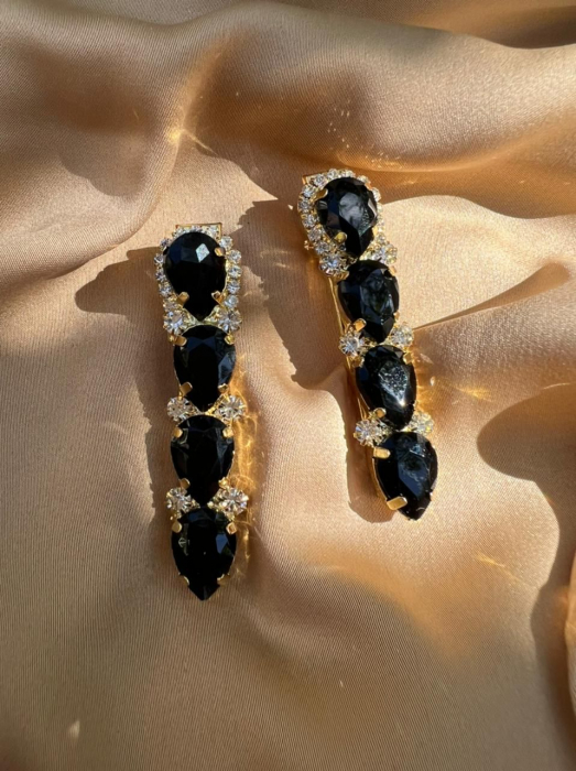 Agrafe De Par Klara Black Stones [1]