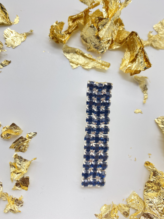 Agrafe De Par Klara Dark Blue Large crystal [2]
