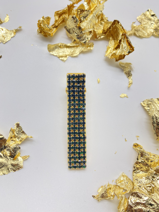 Agrafe De Par Klara Green Small crystal [2]