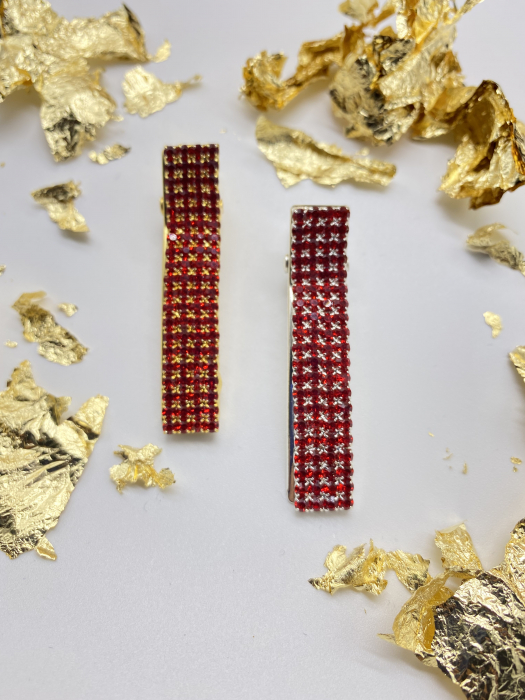 Agrafe De Par Klara Red Small crystal [1]