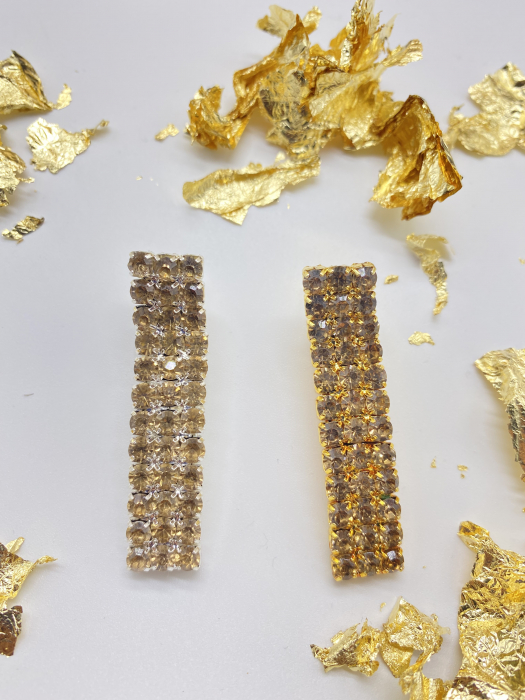 Agrafe De Par Klara Rose Gold Large crystal [1]