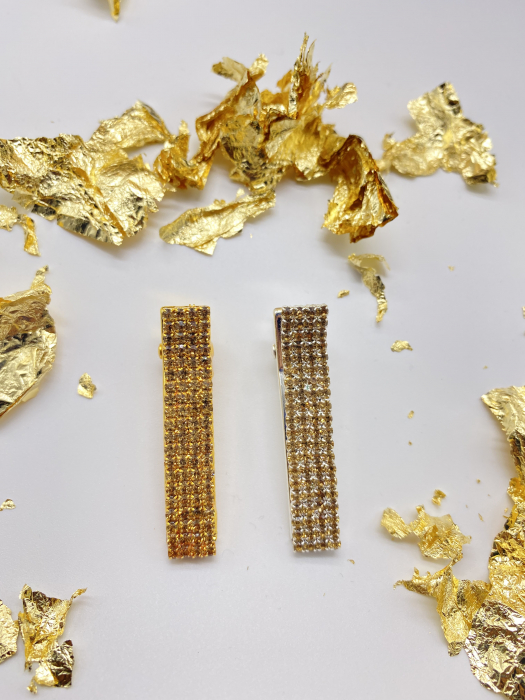 Agrafe De Par Klara Rose Gold Small crystal [1]