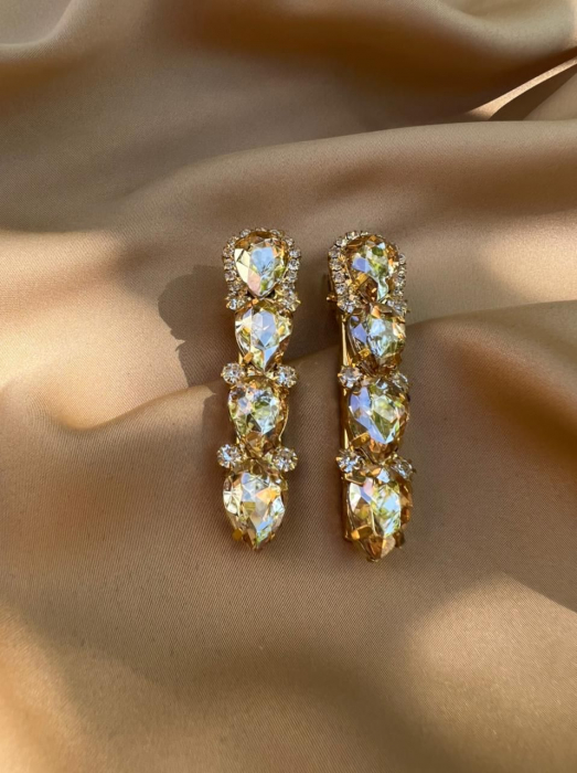 Agrafe De Par Klara Yellow Stones [1]