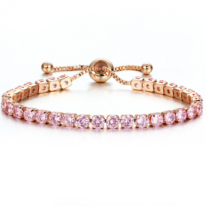 Brățară Tennis Ajustabil Pink [1]