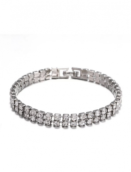 Brățară Tennis Klara double white Zirconiu [1]