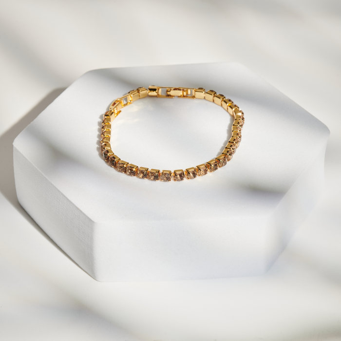 Brățară Tennis Klara Light Yellow Crystal [1]
