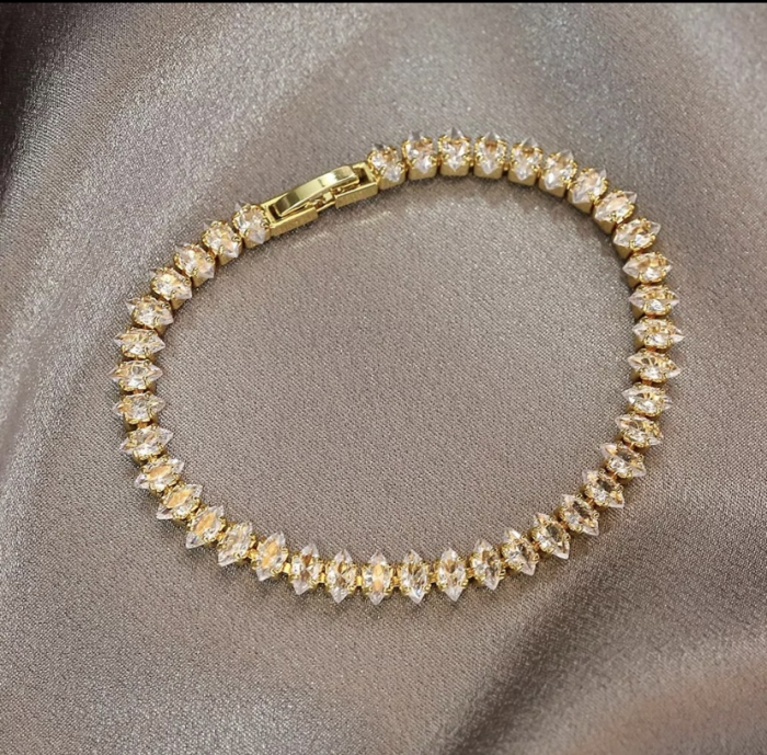 Brățară Tennis Klara pear shape Zirconiu [2]