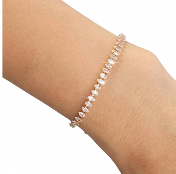 Brățară Tennis Klara pear shape Zirconiu [1]