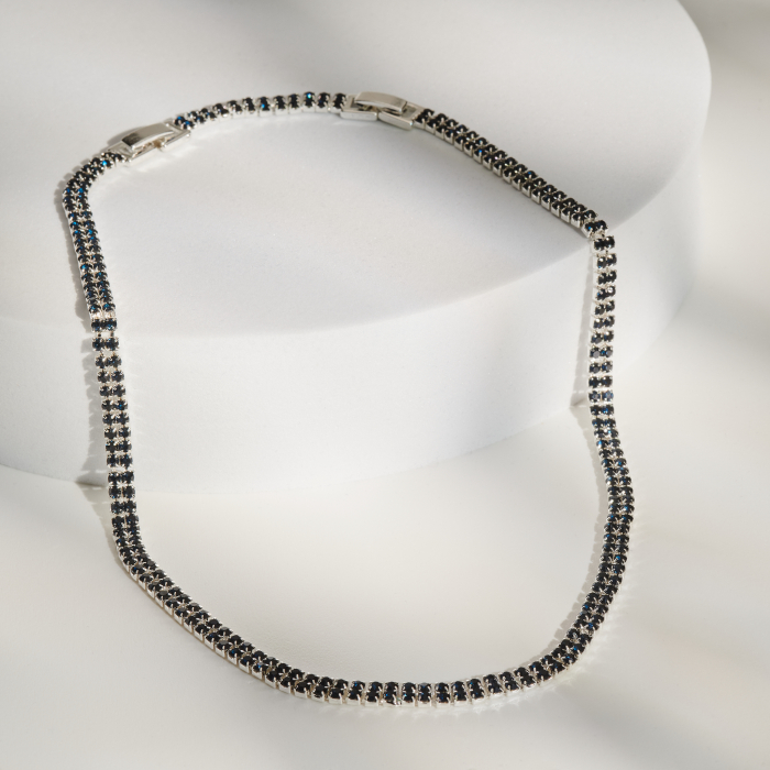 Colier Tennis Black Crystal [1]
