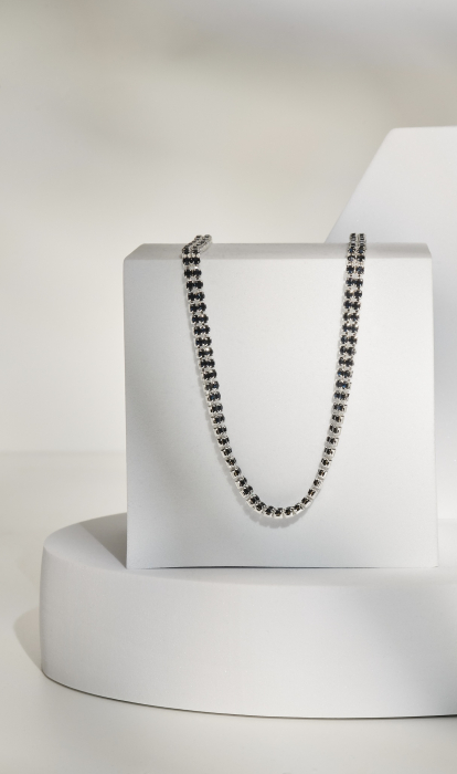 Colier Tennis Black Crystal [2]