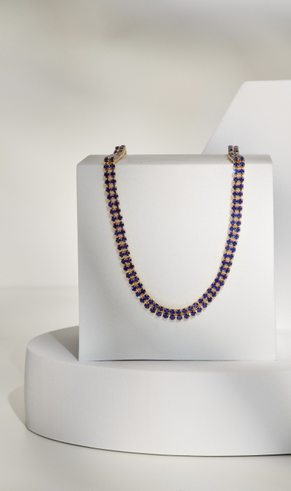 Colier Tennis Blue Crystal [2]