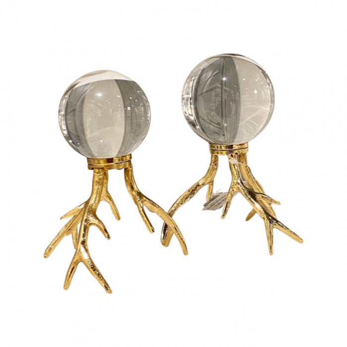 Set Glob De Cristal Cu Suport Radacina De Copac [2]