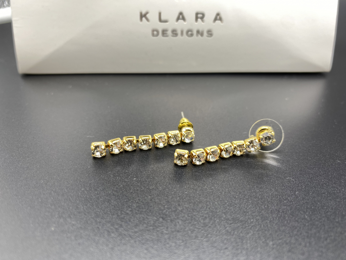 Set Tennis Klara White Round Crystal [4]