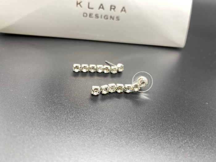 Set Tennis Klara White Round Crystal [4]