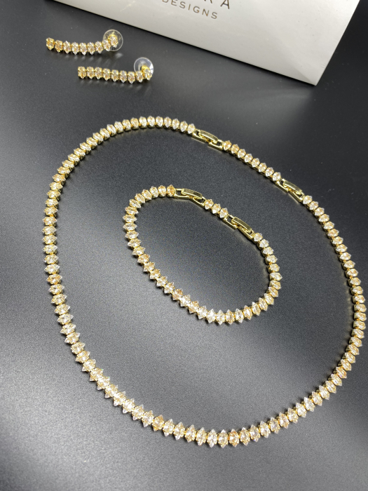 Set Tennis Klara Pear Shape Zirconiu [2]