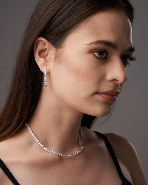 Set Tennis Klara Pear Shape Zirconiu [5]