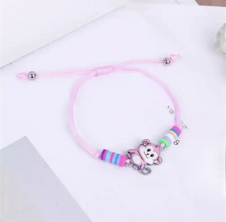 Copii - Brățară Pentru Copii Pink Monkey