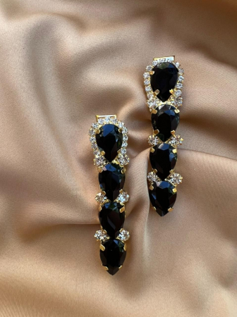 Accesoriu Par - Agrafe De Par Klara Black Stones