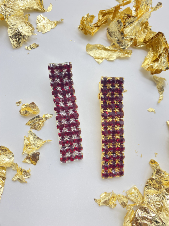 Pentru Ea - Agrafe De Par Klara Dark Red Large crystal