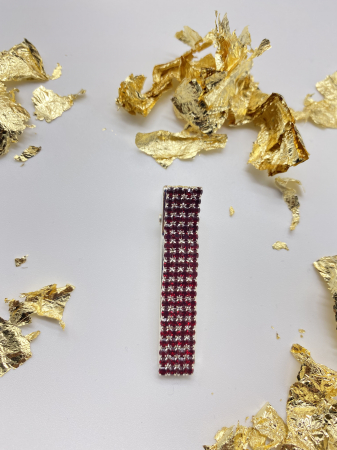 Agrafe De Par Klara Dark Red Small crystal [1]