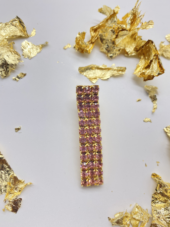 Agrafe De Par Klara Pink Large crystal [1]